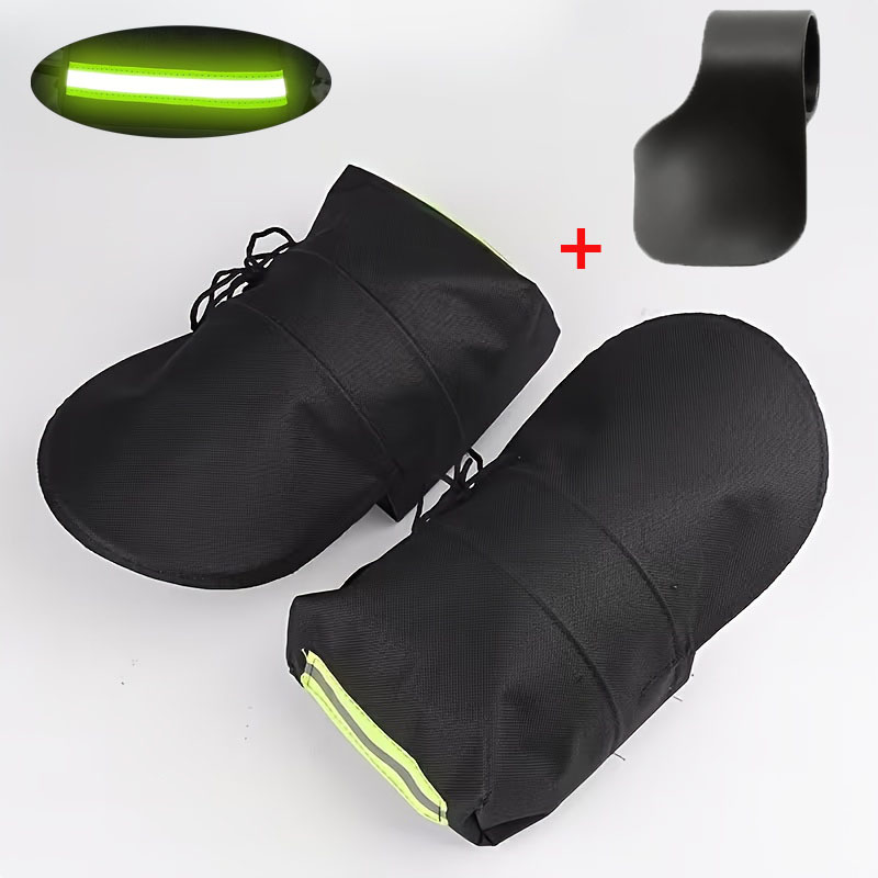 TEMU 3pcs (2pcs Reflective Windshields And Sunshades And 1pc Cruise Control Assist Clip) Motorcycle Handle Windshields, Suitable For Bicycle And