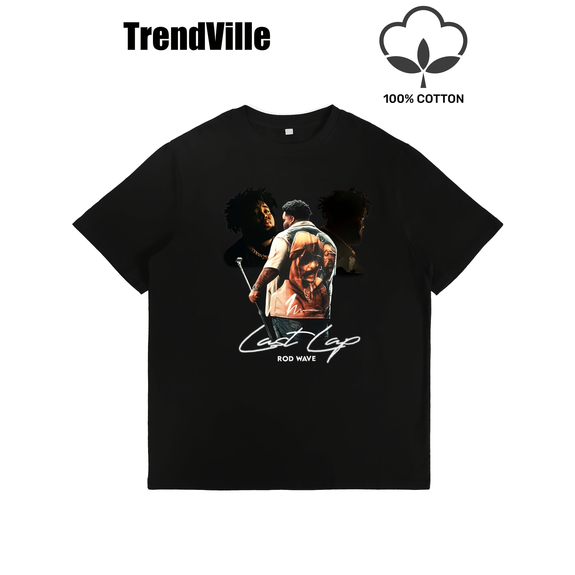

T-shirt,, , Drop Shoulder Short Sleeve, Regular Length, Crew Neck, Slight Stretch, Knit Fabric, For Casual Wear