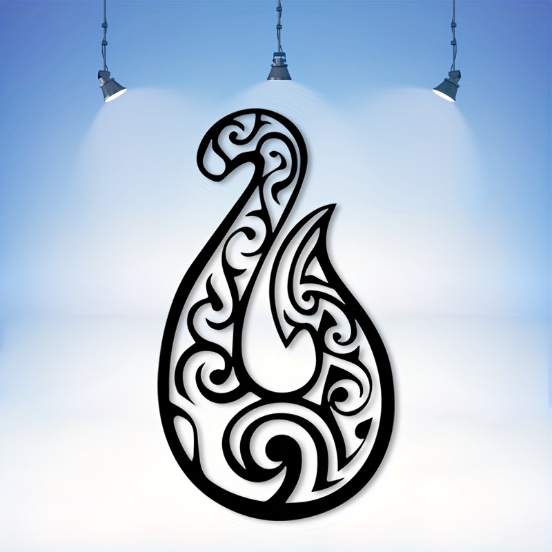 TEMU [2d Flat] 1pc Vintage Polynesian Acrylic Wall Art - Intricate , House Decor, Ideal Gift For , Beach House Decoration