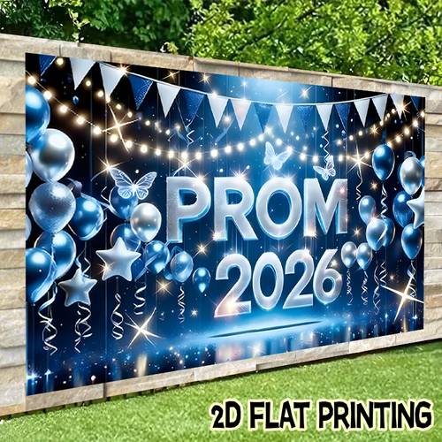 2d flat 2d flat 2d flat 2d flat 2d flat banners 1pc festival banner blue 2026 prom background cloth theme design graduation season theme suitable for living rooms decorations photography outdoor activities