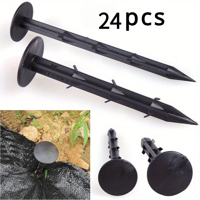 TEMU 12/24 pz da Giardino in Plastica Durevole per Fissare Reti Ombreggianti, Tessuto Antierba e Coperture per Prato �� Ideali per , Fattorie, Serre e