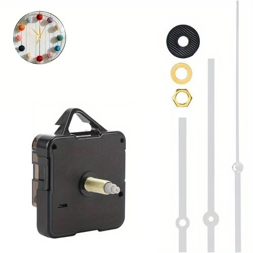 1/3 set leises uhrwerk-set, inklusive 3 zeiger, reparatur-ersatzteile, diy wanddekor-uhr-set