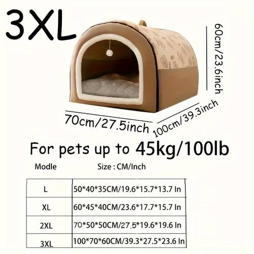 comfortable winter dog house large washable and removable pet bed for all breeds adjustable dog bed suitable for