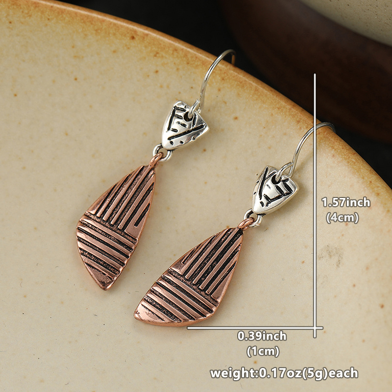 Women's Creativity Carved Pattern Drop Earrings
