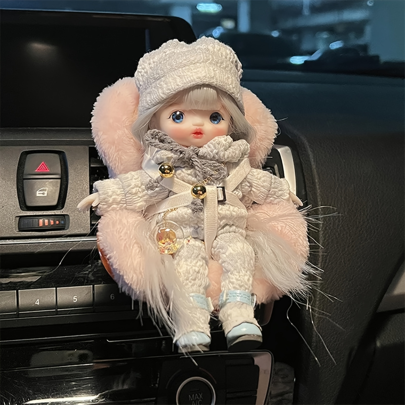 Siège De Poupée Miniature Pour Ventilation De Voiture - Ornement Déco Réaliste En ABS