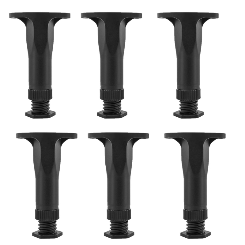 TEMU Juego de 6 patas de soporte ajustables para estructura de cama, universal, aptas para camas dobles y tamaño Queen, fáciles de instalar, no