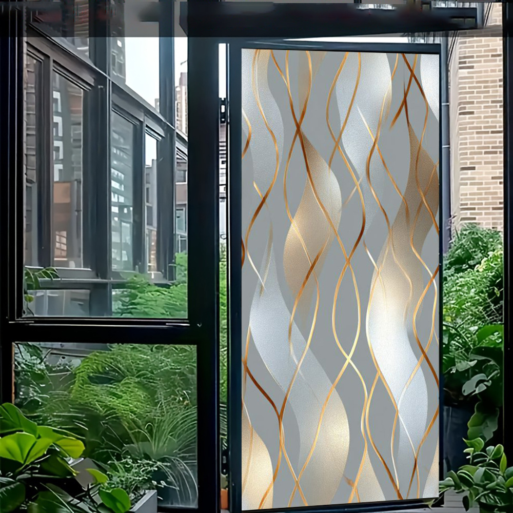 E-shop Premium statisch haftende Glasfolie 17,72 x 39,37 Zoll, klebstofffrei, selbstklebend, lichtdurchlässig, blickdicht, Sichtschutz, UV-Schutz,