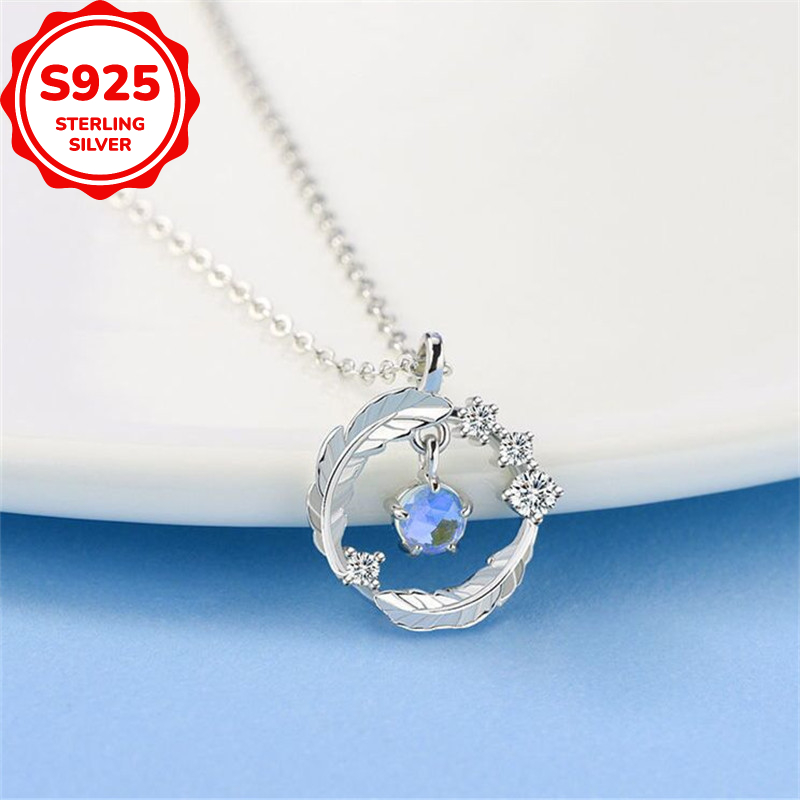 Women's S925 Silver Feather Necklace — Everyday Elegance