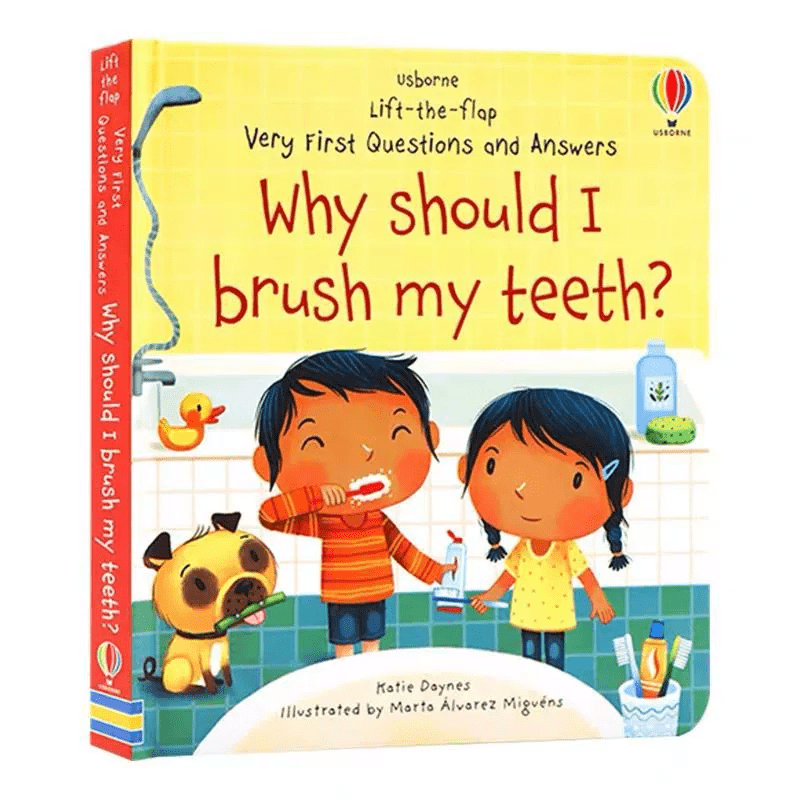 Image of Why ? Kids Age 3 + Dental Hygiene Flip Book - Interactive Lift-the-flap Teeth Brushing Guide, Early Health Education Tool For Preschoolers & Parent-child Reading Activity