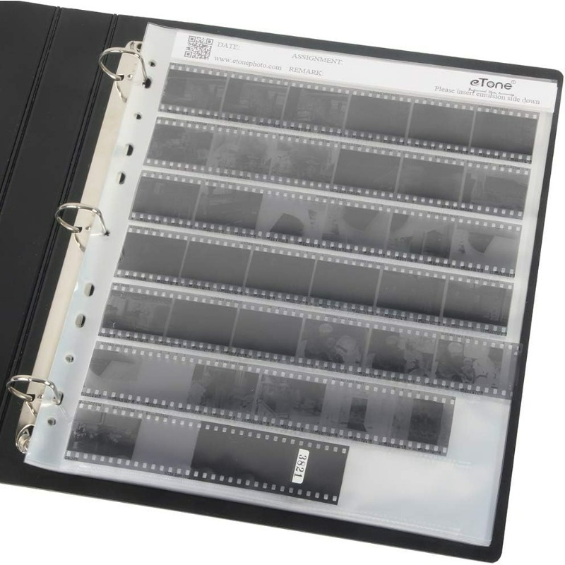 set da 10 pezzi, foglio professionale per negativi da per , pagina per conservazione pellicola, dimensioni, senza e senza , antiossidante e antigraffio, per archiviazione di pellicole sfuse, per fotografici e archivisti professionisti Dettagli dell'articolo 1