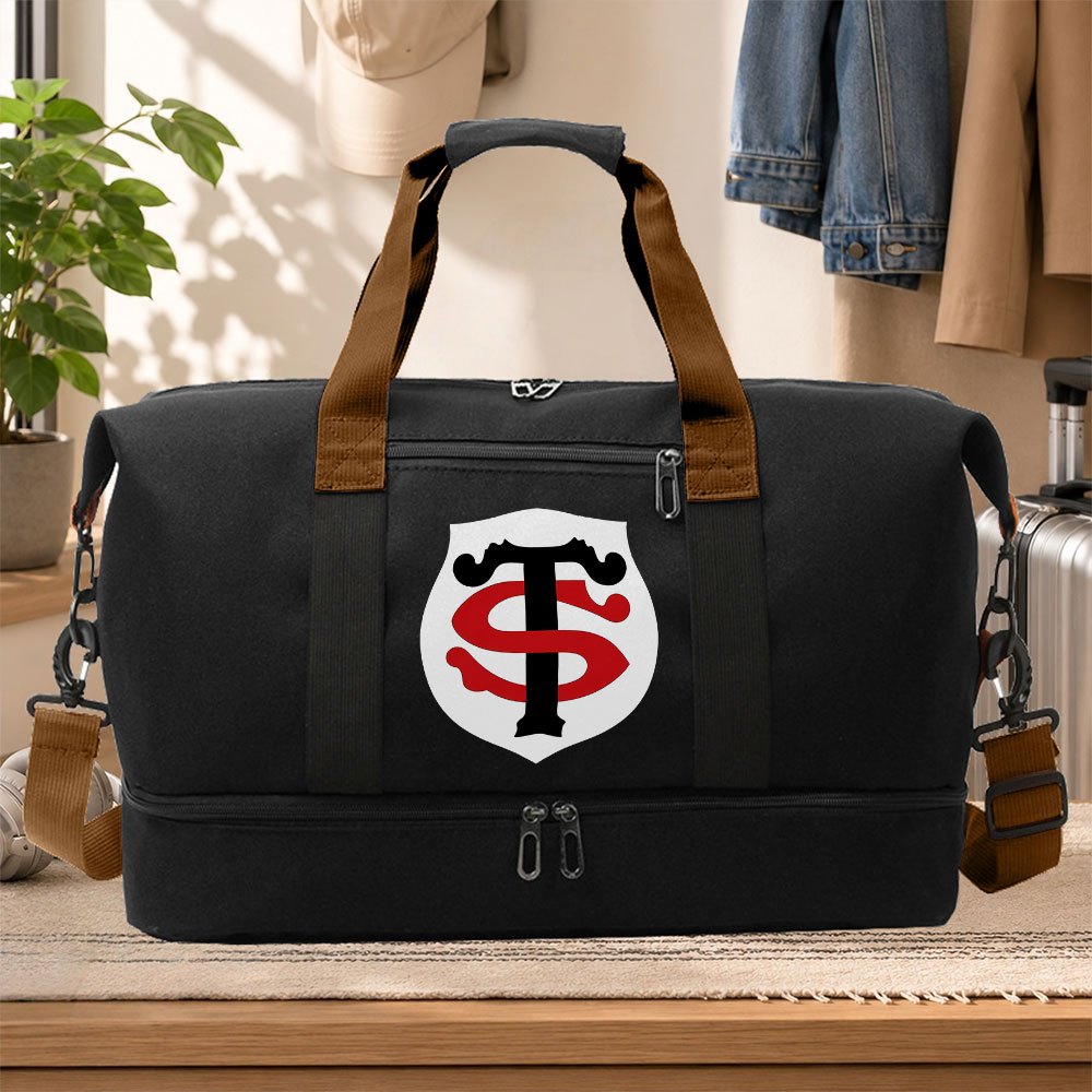 TEMU Sac fourre-tout tendance Toulouse pour hommes, sac de voyage portable, sac de sport multifonctionnel pour fitness, sac de voyage de courte