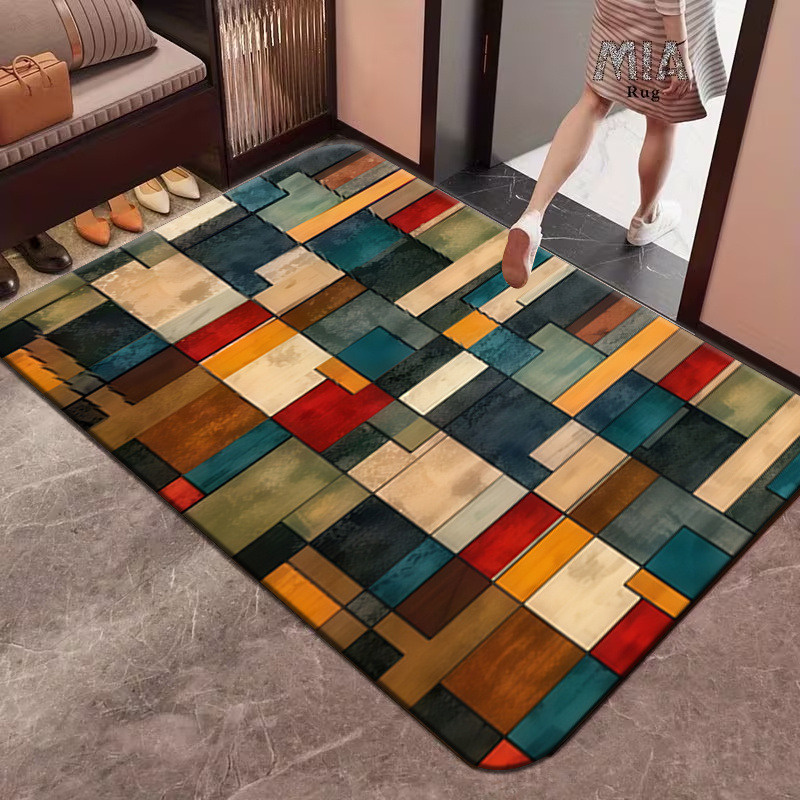 TEMU 1pc Vintage Pattern, Long Runner Rug For Indoor/outdoor Use, Soft, Comfortable, And Exquisitely Decorative, Modern High-end Practical Rug