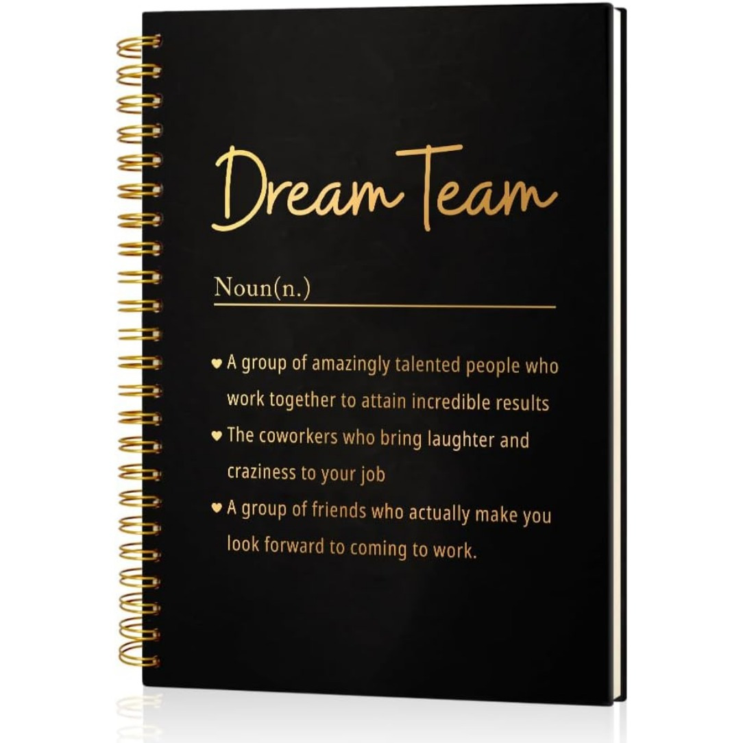 

Dream Team A5 Spiral Notebook - 50 Pages, Perfect Gift For Coworkers, Employee Appreciation & Thank