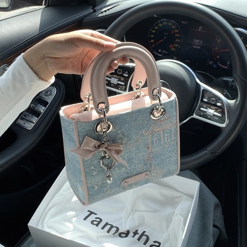 Hot Selling Chinese Color Block Inspired Women's Bag with Elegant Design, Multifunctional Handbag, Fashionable Color Block Splicing, Large Capacity Mobile Phone Cosmetics Storage Bag, Portable Multifunctional Daily Storage Bag