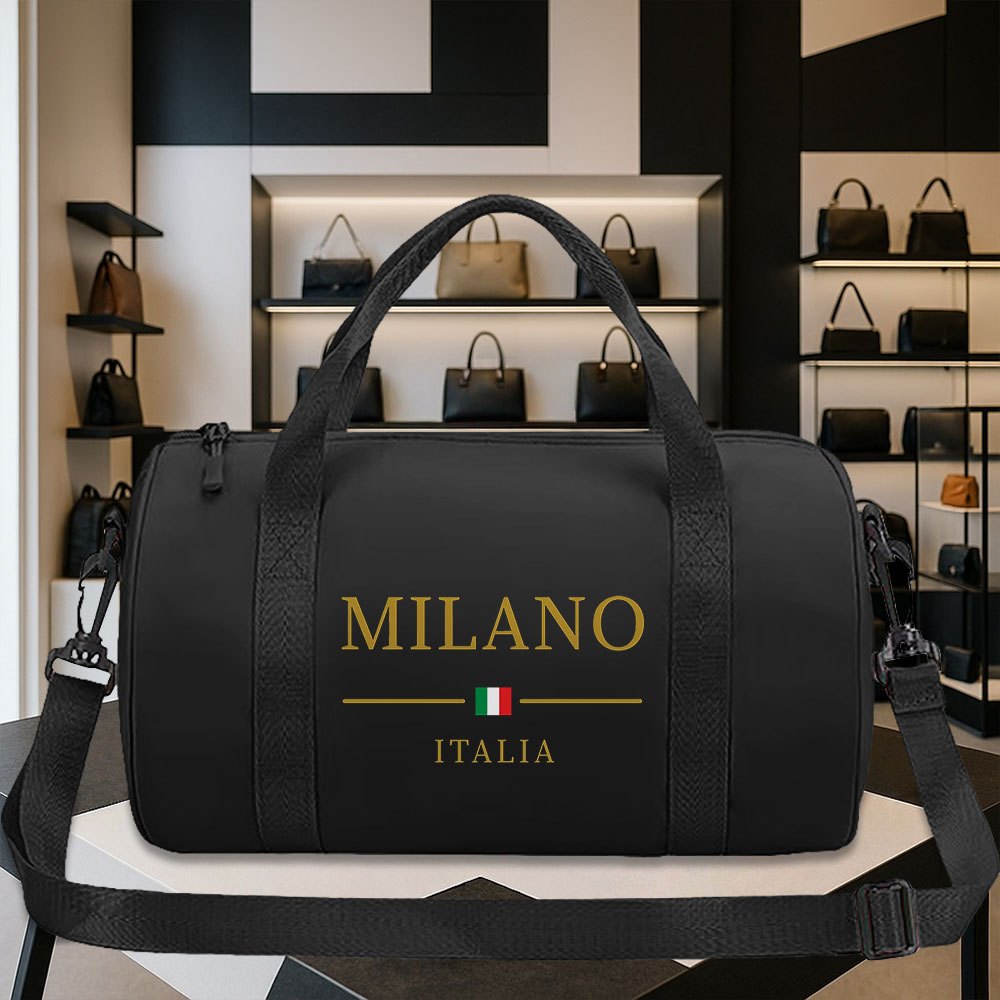 TEMU ダ・ミラノ・イタリア ブリーフケース - スポーットネステクスチャード レディースバッグ、軽量ハンドヘルド 短距離旅行、ストートバッグ、フィットネス・ショッピング・通勤に最適
