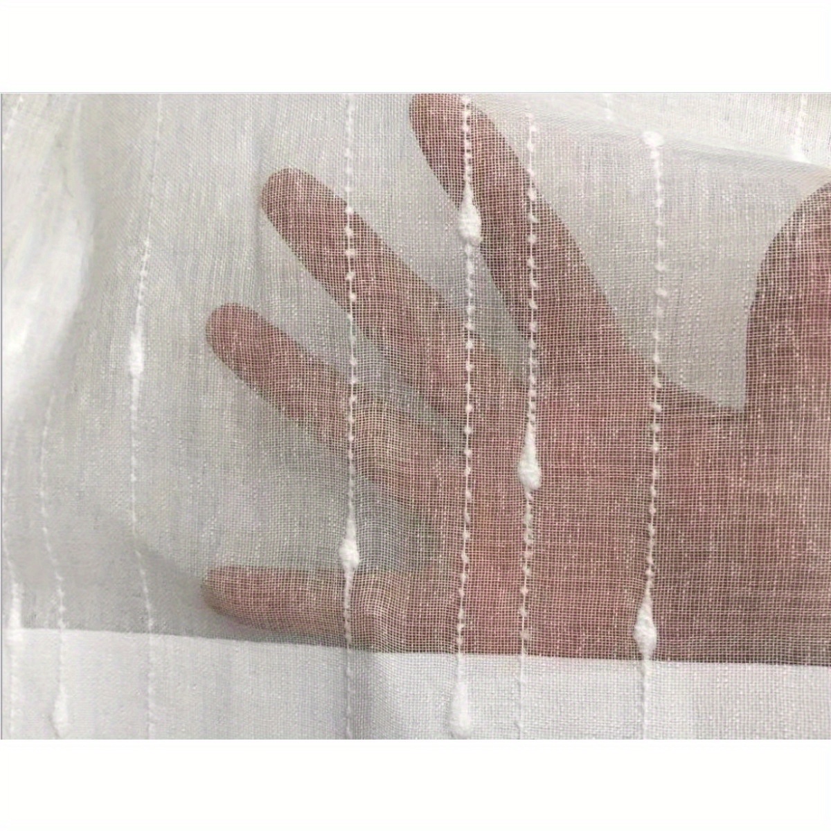 TEMU 1 panneau de rideau transparent à poche de tringle, drapé de fenêtre, tissu et doux pour salon, chambre à coucher, décoration intérieure