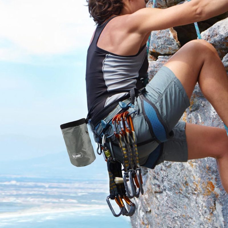 Climbing Chalk Bag, Oxford   Chalk Bag Rock Climbing Bag with Adjustable Belt, Wear-Resistant Rock Climbing Chalk Bag Rock Climbing, Weightlifting