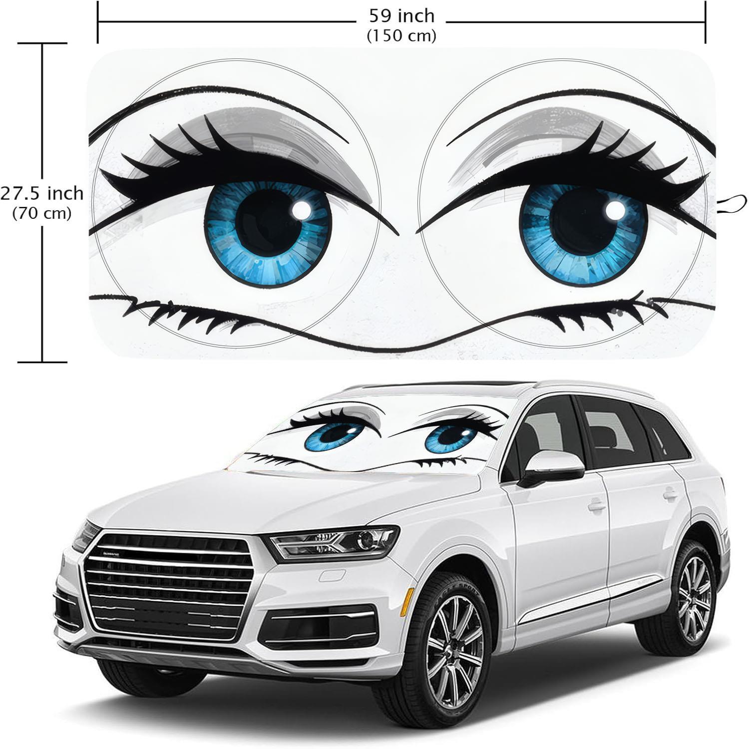 TEMU Car Windshield Sunshade, Windshield Uv-blocking Sun Visor Protector, Foldable Sun Shield, Keeps The Vehicle Cool, Enhanced Uv Heat Reflection,