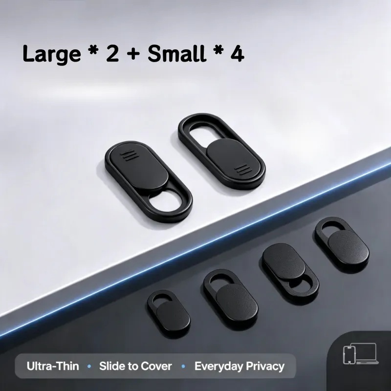 TEMU Large X 2 And 4 Newly Upgraded In Styles Laptop Camera Cover Slides, Suitable For Ultra-thin Network Camera Protectors For Mobile Phones,