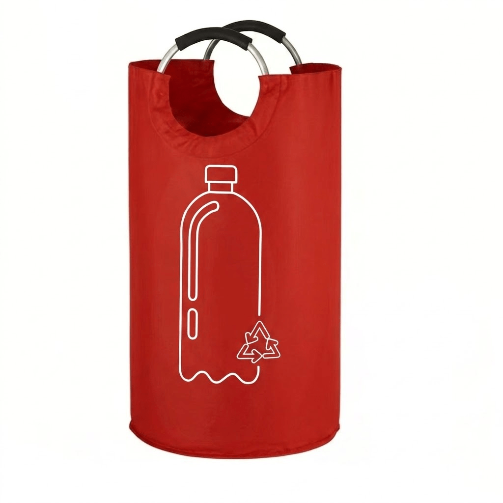 TEMU Poubelle de tri pliable résistante à la , adaptée et , avec grand espace de rangement. Inclut également un sac de tri sélectif avec poignée