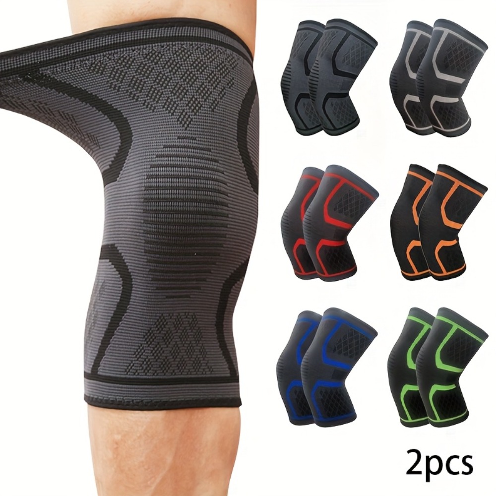 2pcs Elastic Knee Support - Breathable Comfortable Warm Knee Brace | Unisex for Men & Women | Suitable for & Daily Life