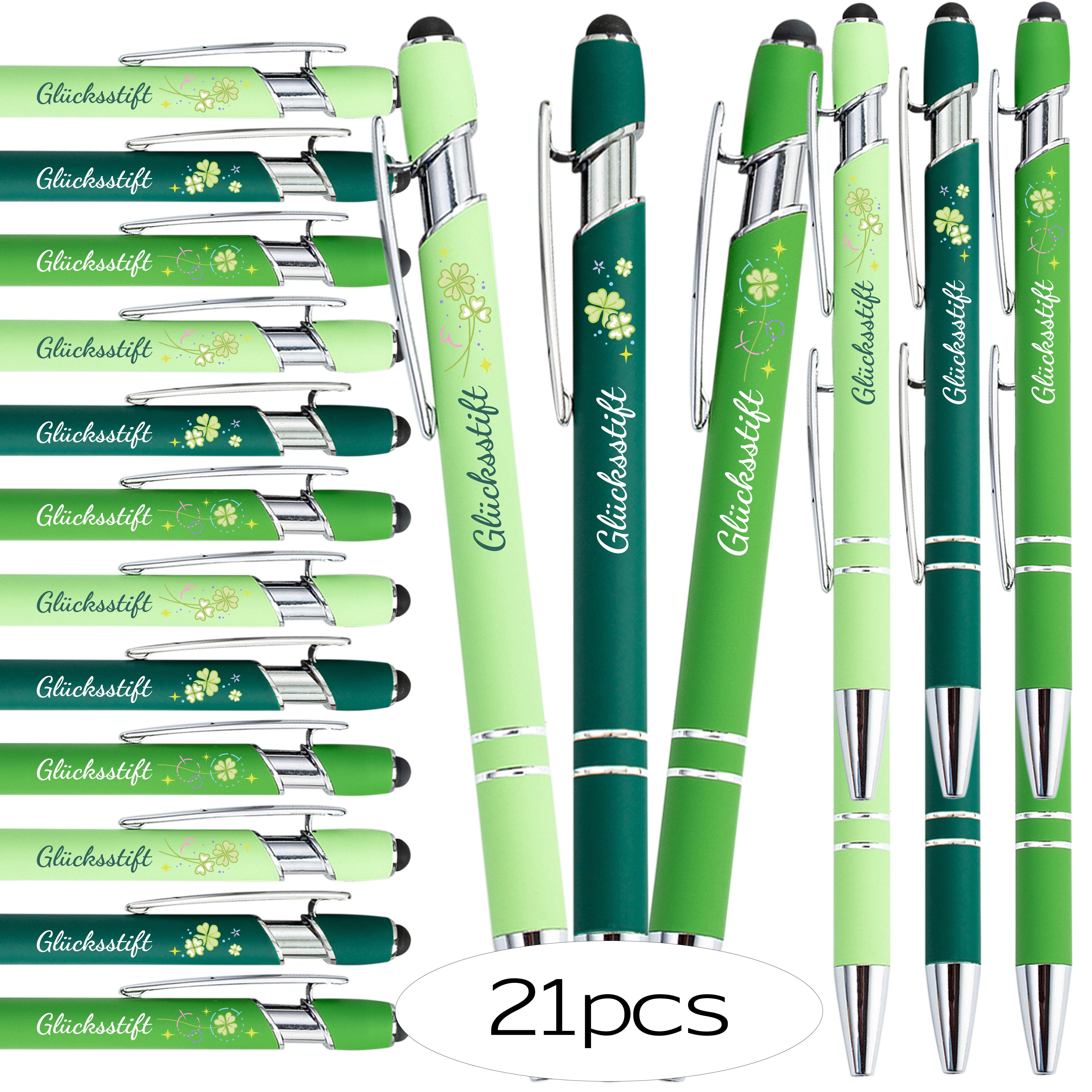 3/12/21 Pack German Ballpoint Pens, Design, German Text Logo, Retractable Body, Smooth Wear-resistant Refill, Ideal For Student Notes, Gifts, Back To