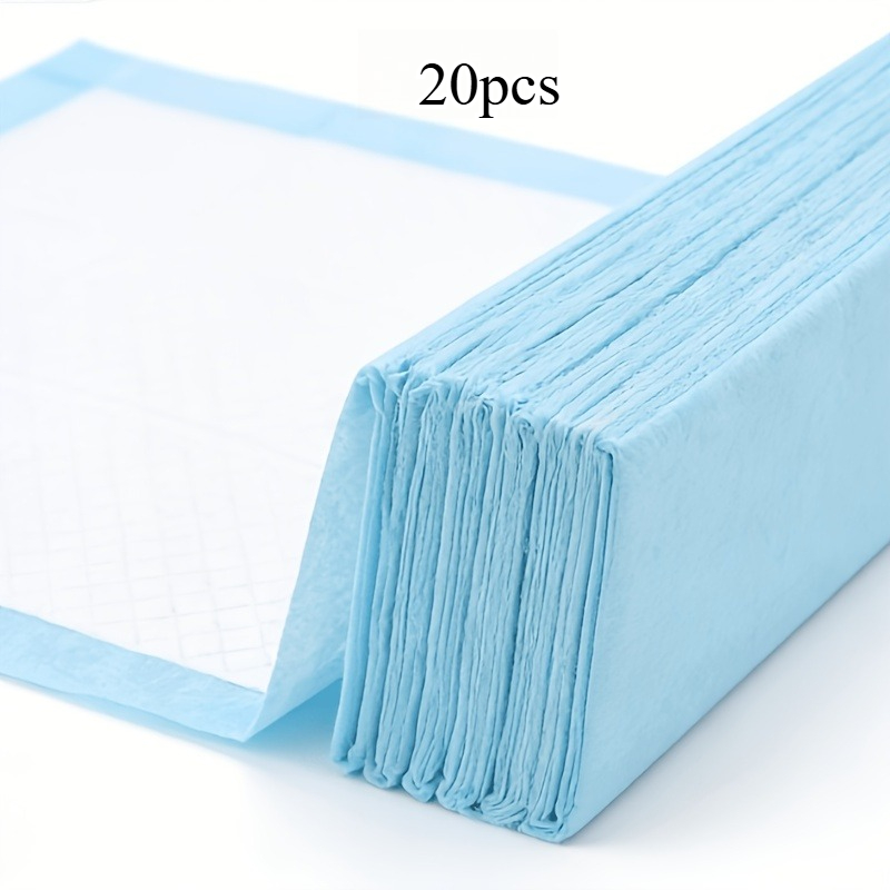 TEMU 20pcs Disposable Puppy Training Pads/pee Pads, Suitable For Puppy, Kitten, Rabbit, Guinea Pig Indoor Toilet Training Pads, Super Absorbent, Pet