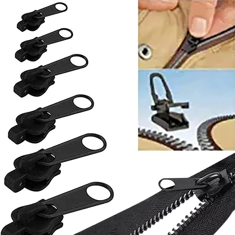 Lot De 12 Tirettes De Fermeture éclair Détachables - Noir, Argent, Or, Gris - OYNUO