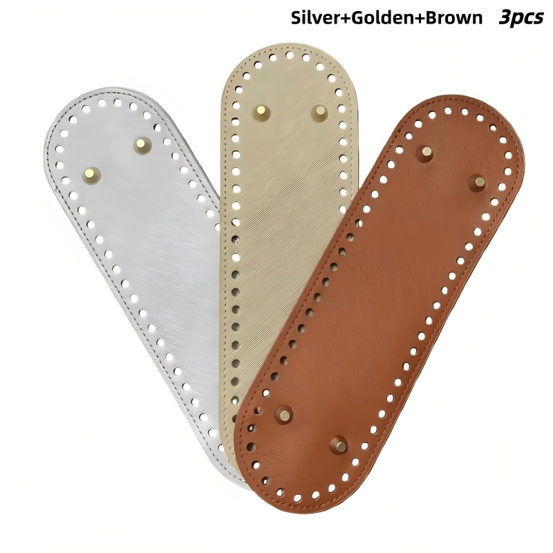 TEMU 1pc/3pcs Oval Bag Bottom Shaper Pad 26x8cm/10.23x3.14in – Functions As A Cushion Base For Crochet And Knitting Handbags Or Shoulder Bags, Making