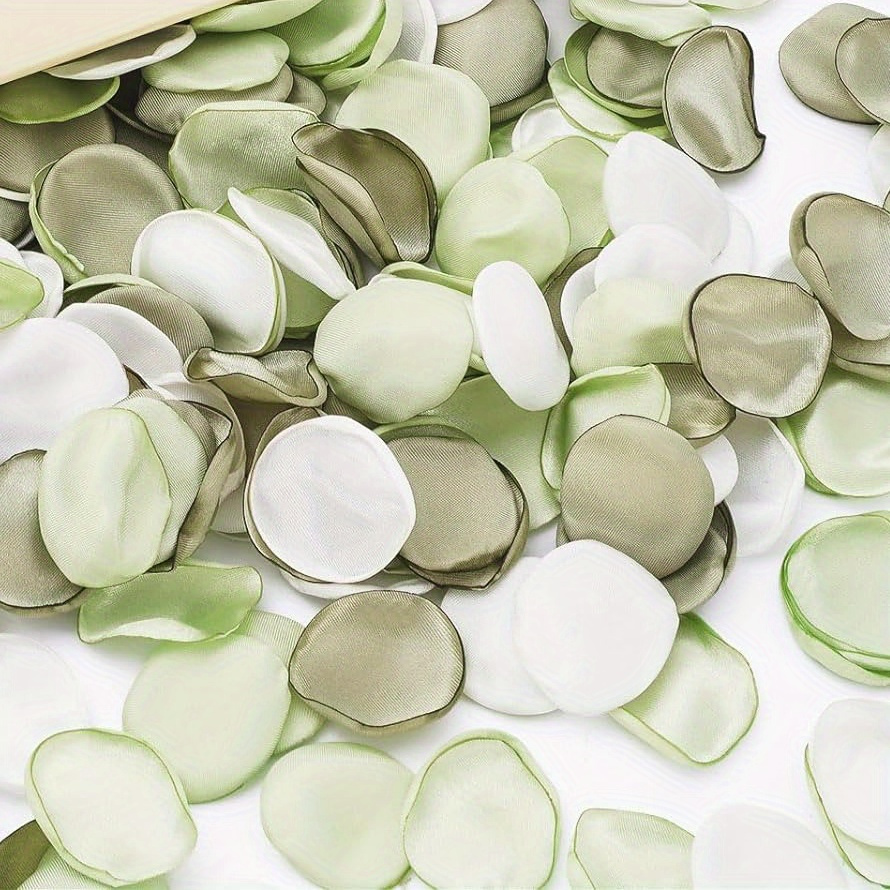 

Elegant Silk Rose Petals For Wedding Decor - 180/360pcs, Assorted Colors (lavender, Green & ) - Bridal Showers, Romantic Runners, Table Centerpieces & Party Supplies