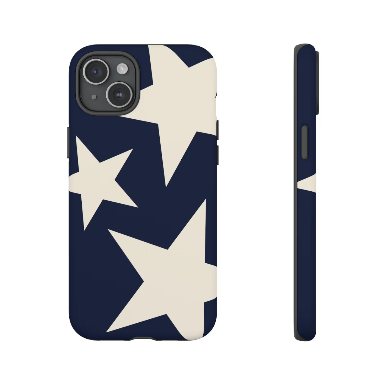 TEMU Phone Case - Dark White Stars Phone Case Suitable For Iphone 18 Pro 17 15 Pro 11, Aesthetic For Men Women, Dual-layer , Perfect Gift For