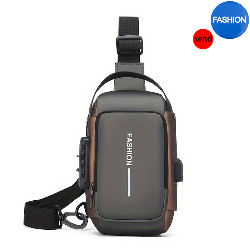 TEMU Sac banane tendance et décontracté - [1 sac + 1 accessoire] Sac de poitrine de sport universel pour et l'été, pour homme et femme, pour les