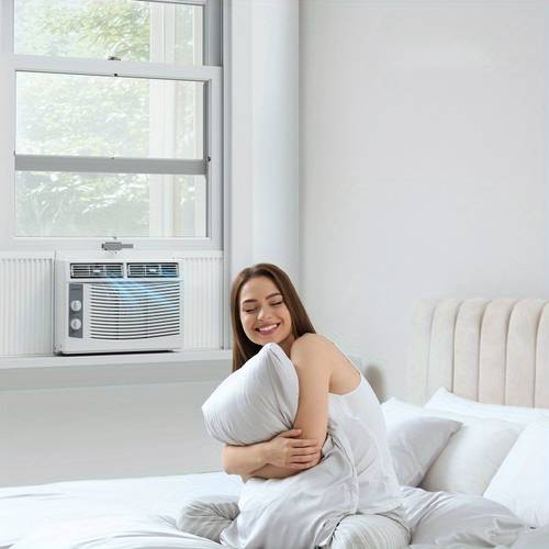 aire acondicionado de ventana de 5000 btu con controles mecánicos y kit de instalación, ideal para habitaciones de 150 , 115v/ , ideal para , oficinas o apartamentos.