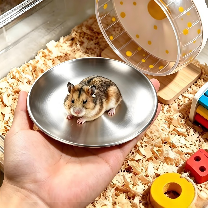 TEMU Vassoio di raffreddamento per piccoli animali, anti-mordicchiata e anti-ribaltamento, per criceti, scoiattoli , , marroni, cuscinetti di per