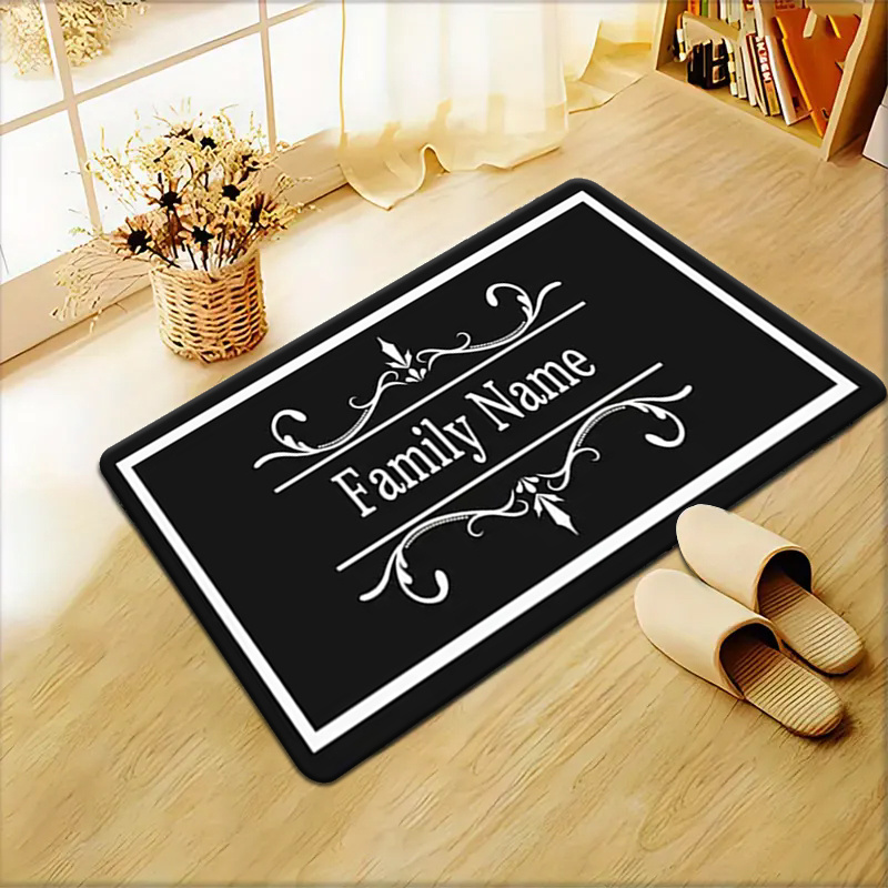 TEMU Personalized Bathroom Mat With Picture - Custom Non-slip Carpet For Bedroom, Kitchen, Desk, Door, Etc. - Comfortable And Dec, Area Rug, Gift,