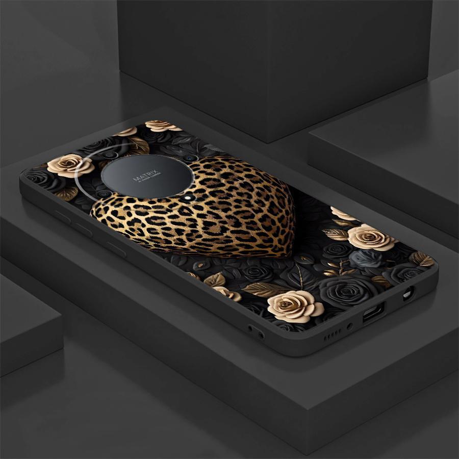 TEMU Cover For Honor Lite, 90 Pro, X8, X8b, X6, X7, 8x, X8a, X6a, 70, X9b, X9a, X7b Featuring A Leopard Print .