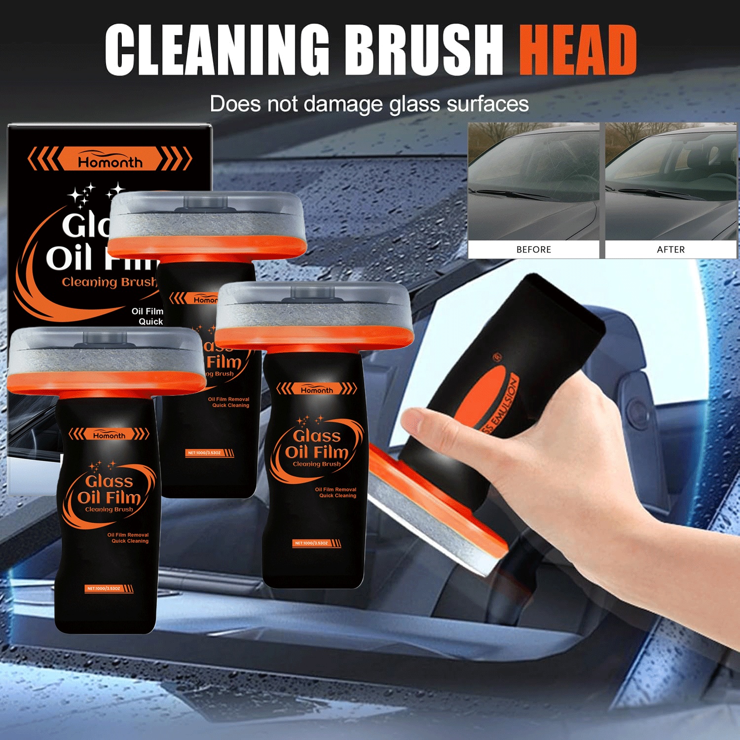 Electromagnetic Car Snow Removal Device Automotive Oil Film Cleaning Brush For Car Windows, Anti-Rain Fog Glass Reviews Consumer Reports