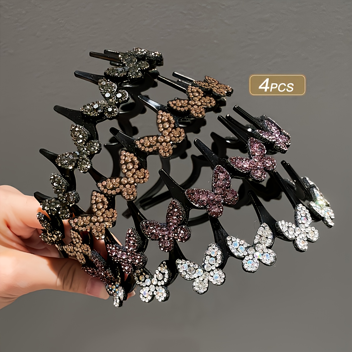 A Set Of 4pcs Women's Headbands, High-end Design With Decorations, Perfect Gift For Women