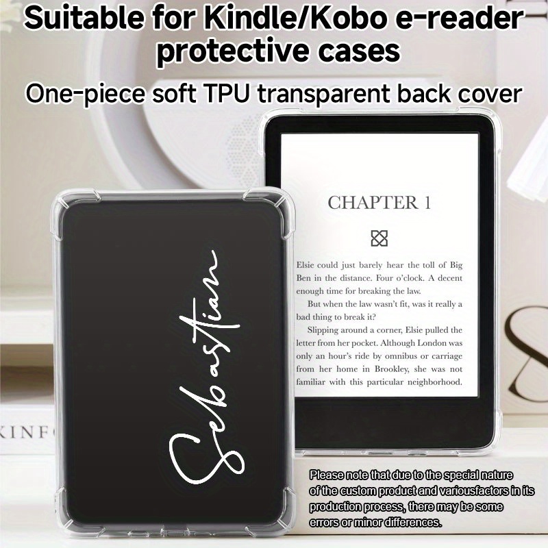 TEMU Custom Text Easy Striped -reader Case Suitable For Colour/ Bw (2024), Libra Colour 2024 7-inch, Paperwhite 5, 11 (2022/2024), Compatible With