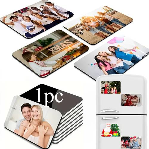 1 photo refrigerator magnet diy birthday and christmas custom gift anniversary gift exquisite decoration unique ideal gift valentines day gift and can customize refrigerator stickers for important moments