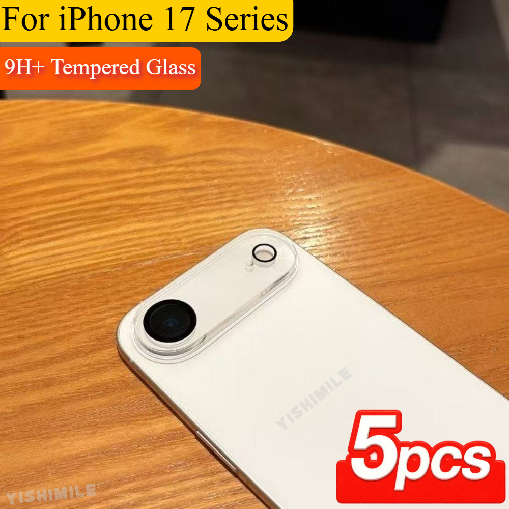 TEMU Ensemble de 5 protections d'objectifs en verre trempé pour appareil photo, compatibles avec les modèles d'iPhone 13 à 17 Plus/Pro/Pro Max et la