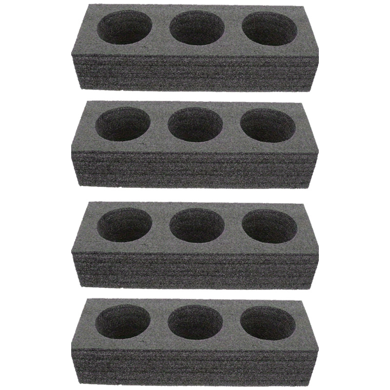 4 pack foam drink carrier tray 3 cup holders for milk tea coffee disposable beverage organizer with auto fixing feature for   restaurant use