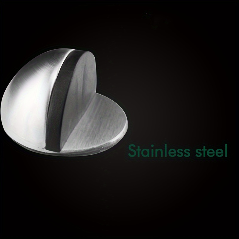 home bathroom anti collision   stainless steel door stop rubber bumper no drill anti collision   for home bathroom use Product details 2