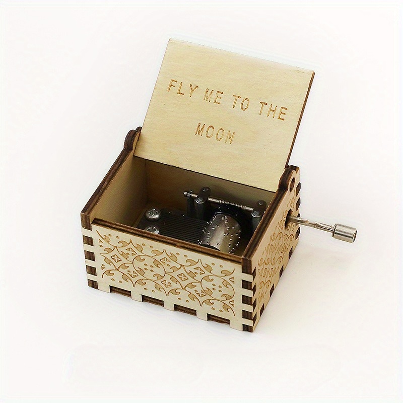 

-cranked Wooden Box - For Or Girlfriend, Art &