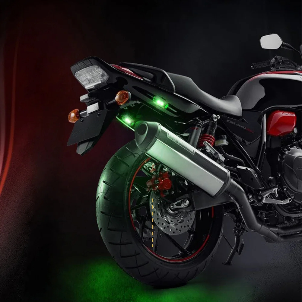 2 buc. Lumină de navigație universală LED pentru croazieră, lumină anti-coliziune în formă de pătrat, lumină LED reîncărcabilă pentru motocicletă, dronă, camion, scuter electric