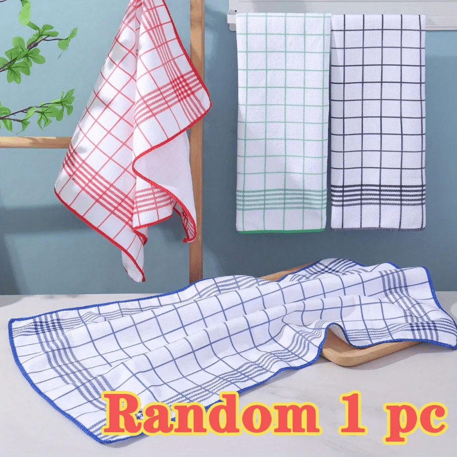 Image of Large Dish Cloths, Random 1pc Shipping, Large Size 15.75x23.62 Inches, Absorbent And Dish Cloths | Quick-drying, Soft, And Durable Kitchen Towels, Suitable For Daily Cleaning, Coffee Machines