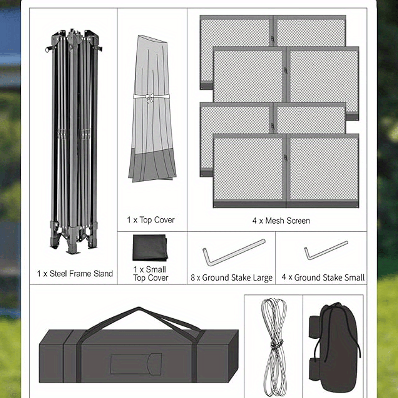 [13'x13' Gazebo] 13'x13' Double Rooftop Outdoor Gazebo | Quick Setup, High Quality, Durable Weather-Resistant Design, Gray Patio Canopy Tent for Backyard, Garden & Poolside