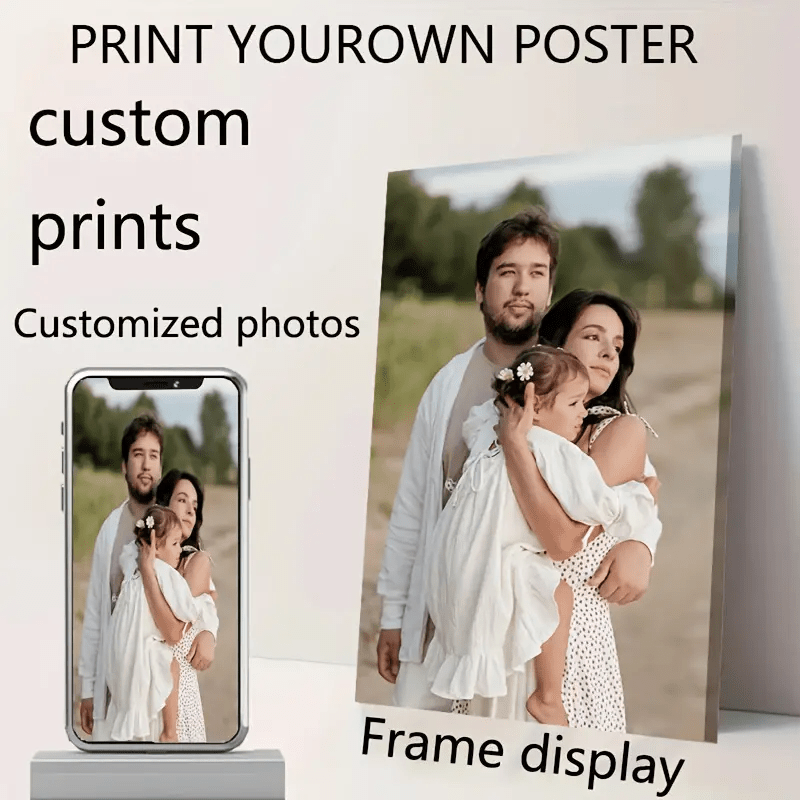 

Custom Wooden Frame Canvas Print, Personalized Photo Art, , High-quality Wrapped Canvas For Home Decor, Ideal Gift For Couples, Suitable For Holidays - Frame