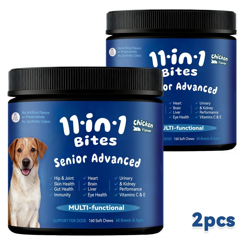 TEMU Dog Multivitamin Treats - Contains , Digestive Enzymes, And Probiotics - Grain-free Formula, Skin & , (chicken Flavor) Dog Training Rewards -