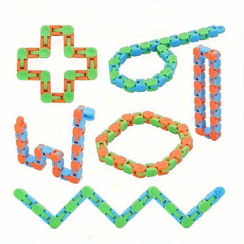 24 Link DIY Relaxation Chain - Transformable into Various Shapes - 8pcs